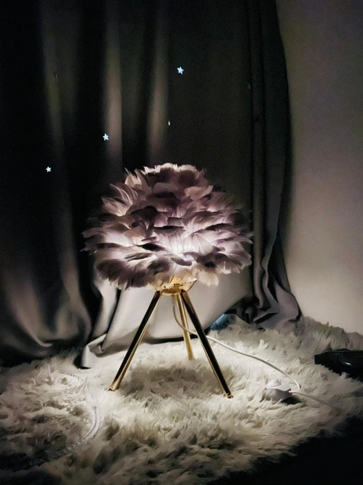 Goose Feather Table Lamp-DWHOME