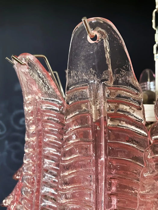 Gorgeous Murano Felci Pink Glass Chandelier-DWHOME
