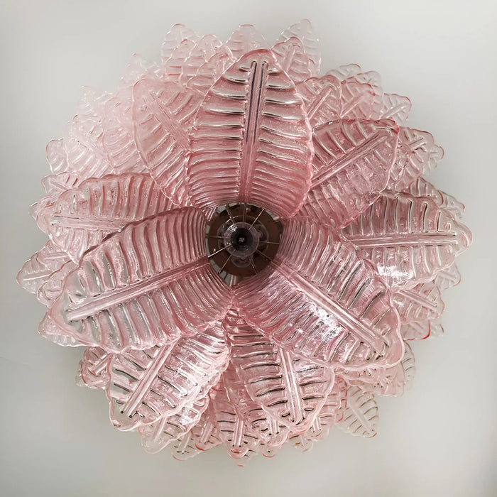 Gorgeous Murano Felci Pink Glass Chandelier-DWHOME