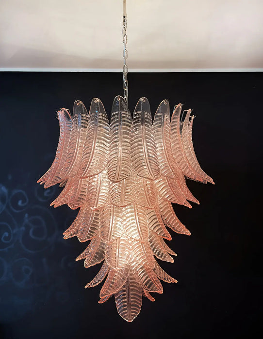 Gorgeous Murano Felci Pink Glass Chandelier-DWHOME