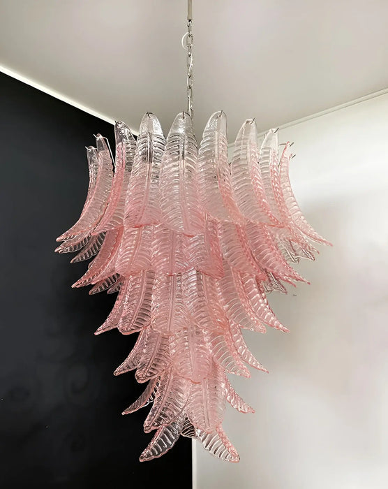Gorgeous Murano Felci Pink Glass Chandelier-DWHOME