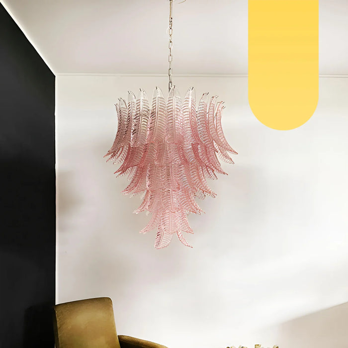 Gorgeous Murano Felci Pink Glass Chandelier-DWHOME