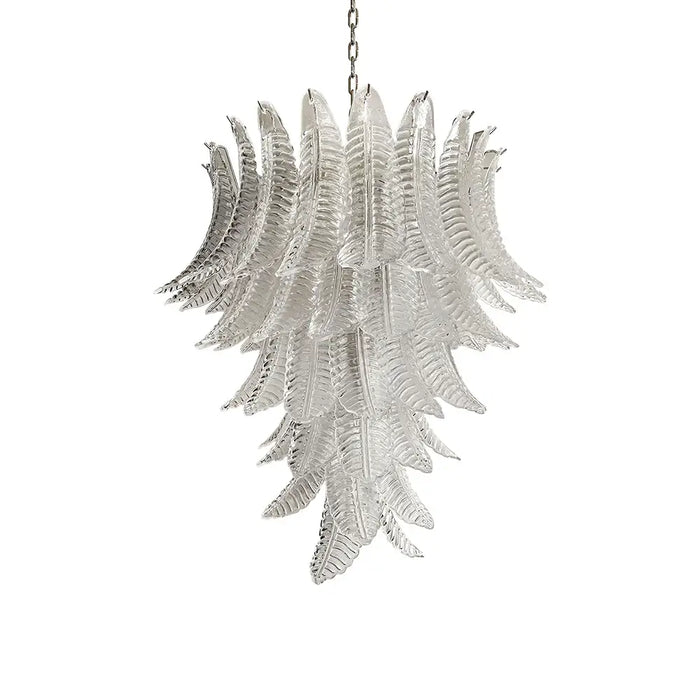 Gorgeous Murano Felci Transparent Glass Chandelier-DWHOME