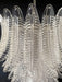 Gorgeous Murano Felci Transparent Glass Chandelier-DWHOME