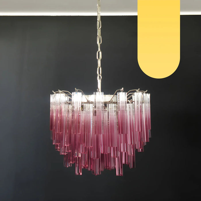 Gorgeous Murano Quadriedri Prisms Chandelier-DWHOME