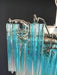 Gorgeous Murano Quadriedri Prisms Blue Chandelier-DWHOME