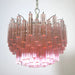 Gorgeous Murano Quadriedri Prisms Pink Chandelier-DWHOME