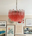 Gorgeous Murano Quadriedri Prisms Pink Chandelier-DWHOME