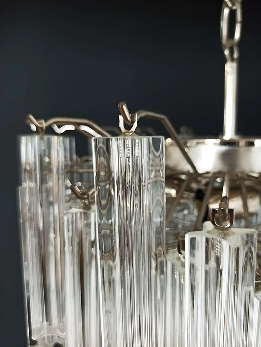 Gorgeous Murano Quadriedri Prisms Transparent Chandelier-DWHOME