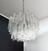 Gorgeous Murano Quadriedri Prisms Transparent Chandelier-DWHOME