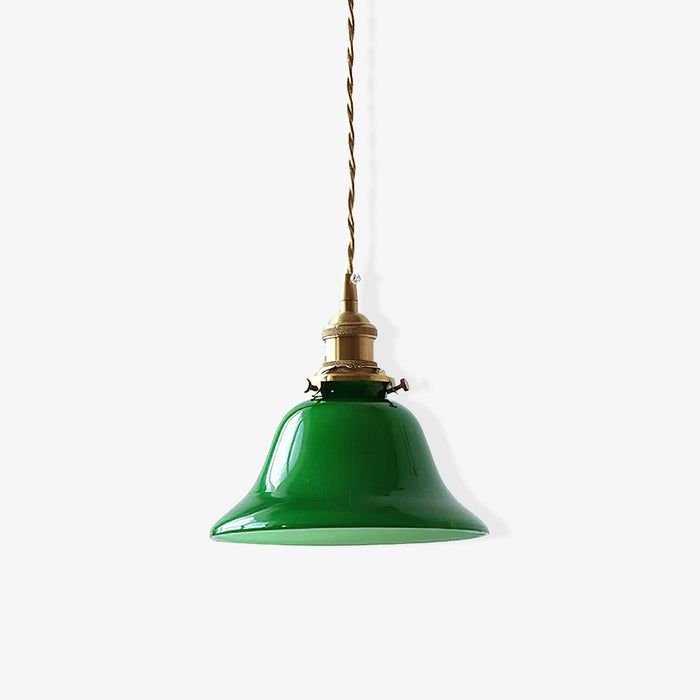 Green Bell Pendant Light.