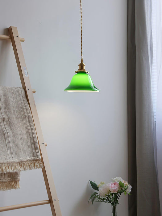 Green Bell Pendant Light.