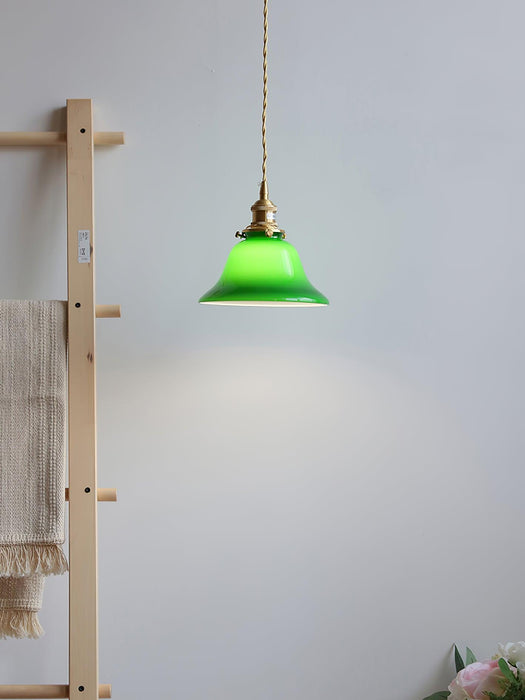 Green Bell Pendant Light.