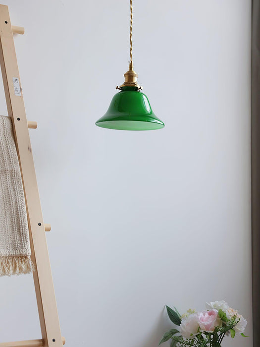 Green Bell Pendant Light.