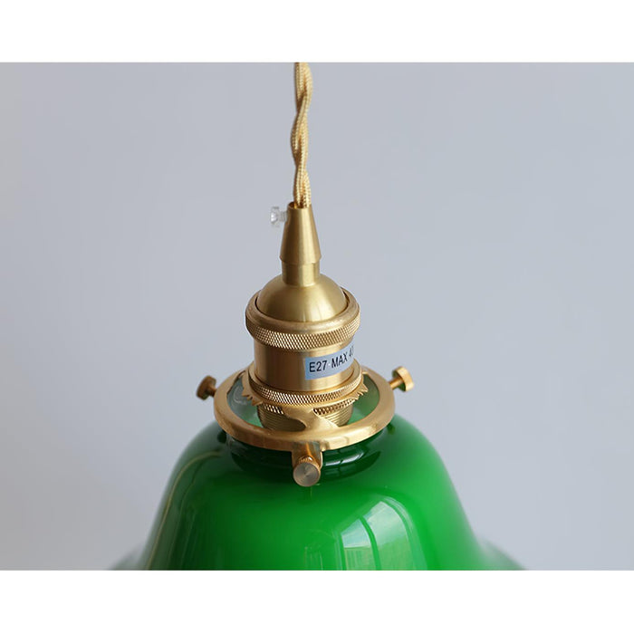 Green Bell Pendant Light.