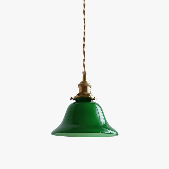 Green Bell Pendant Light.