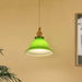 Green Bell Pendant Light-DWHOME