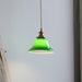 Green Bell Pendant Light.