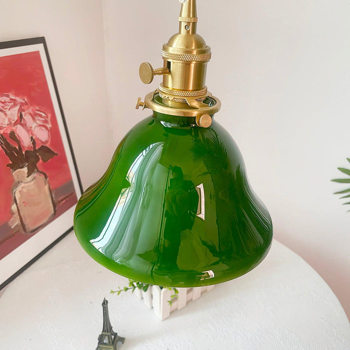 Green Bell Pendant Light.