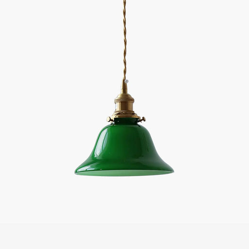 Green Bell Pendant Light.