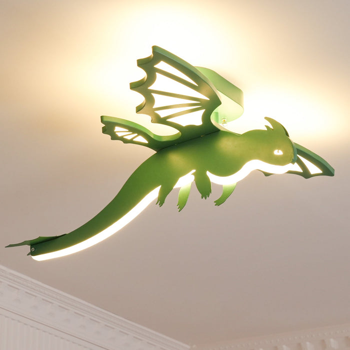 Green Dinosaur Ceiling Light.