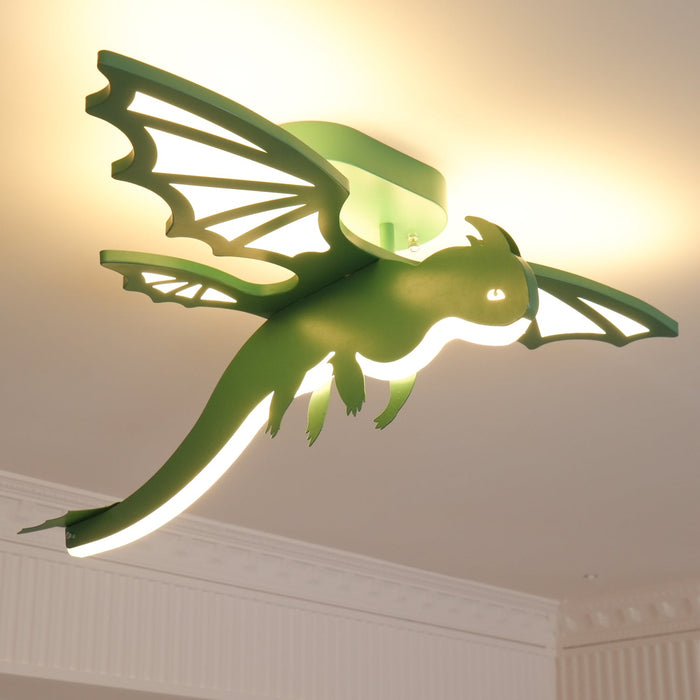 Green Dinosaur Ceiling Light