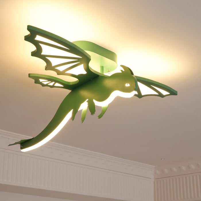 Green Dinosaur Ceiling Light-DWHOME