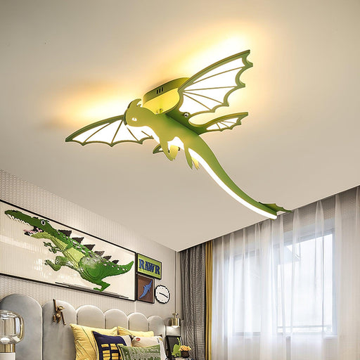 Green Dinosaur Ceiling Light-DWHOME