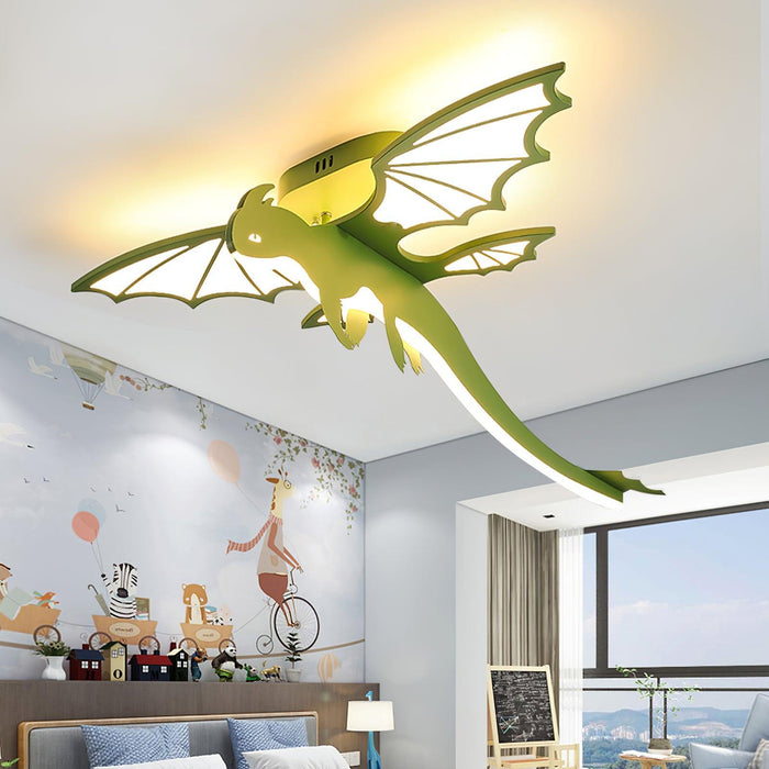 Green Dinosaur Ceiling Light-DWHOME