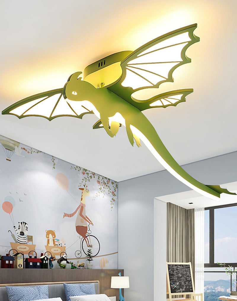 Green Dinosaur Ceiling Light-DWHOME