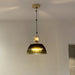 Green Glass Bowl Pendant Lamp-DWHOME