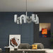 Art Decor Style U Shaped Chandelier Black/Orange/Blue/Grey.