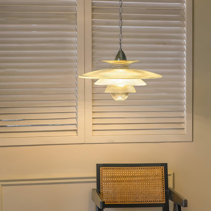 Grid Glass Pendant Light-DWHOME