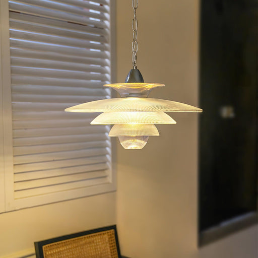 Grid Glass Pendant Light-DWHOME