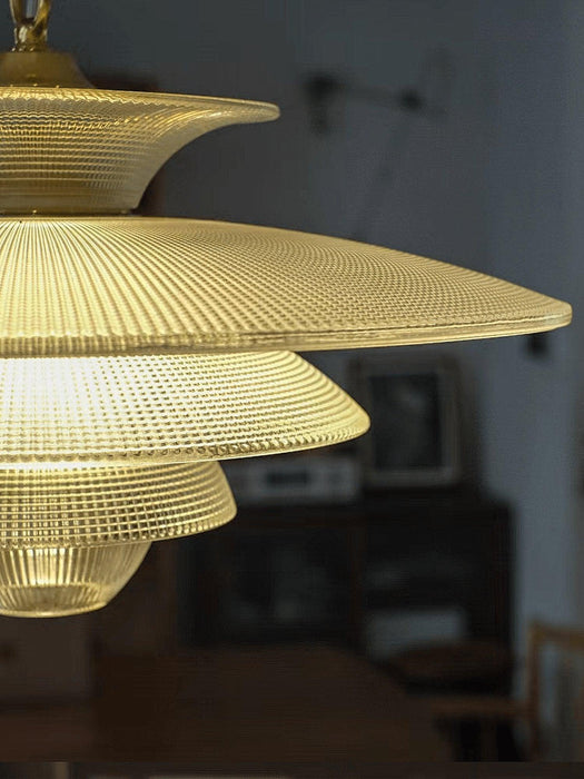 Grid Glass Pendant Light-DWHOME
