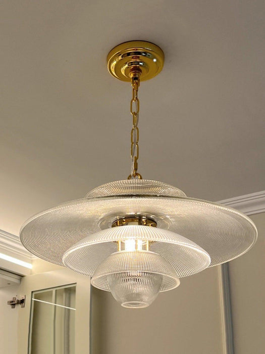 Grid Glass Pendant Light-DWHOME