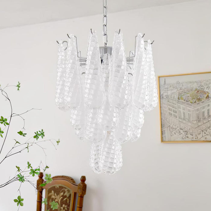 Grid Glass Waterfall Chandelier - Vakkerlight