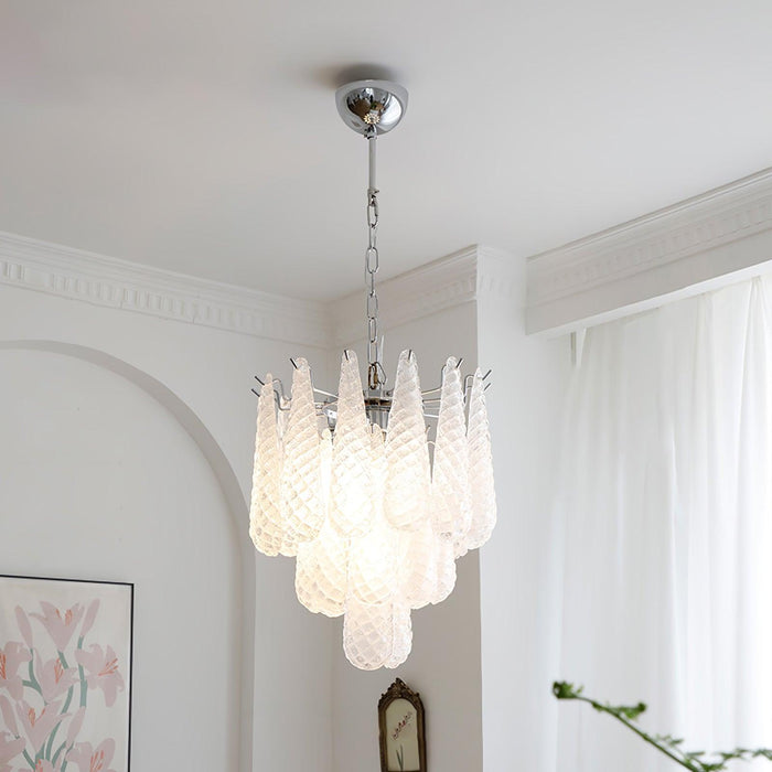 Grid Glass Waterfall Chandelier - DWHOME