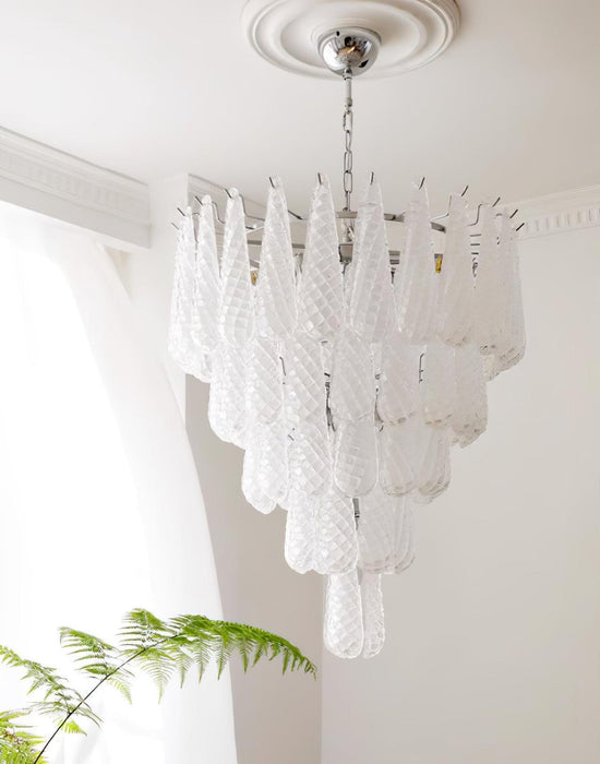 Grid Glass Waterfall Chandelier - DWHOME