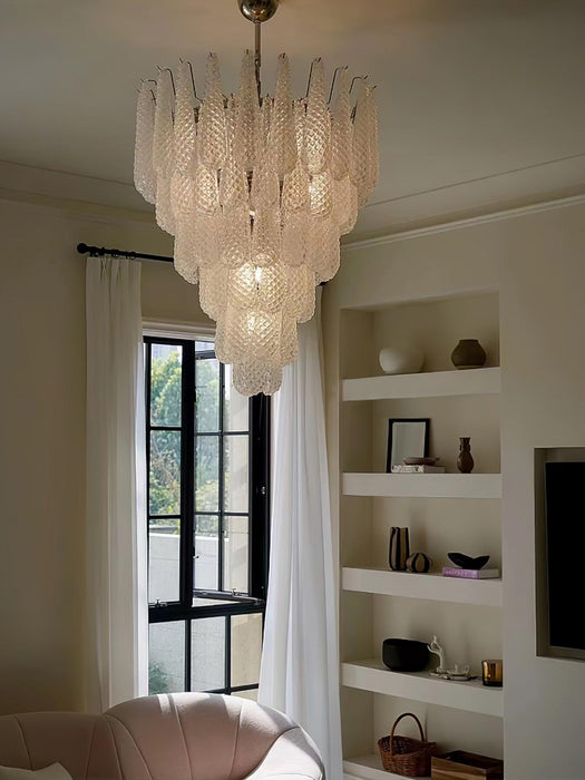 Grid Glass Waterfall Chandelier - Vakkerlight