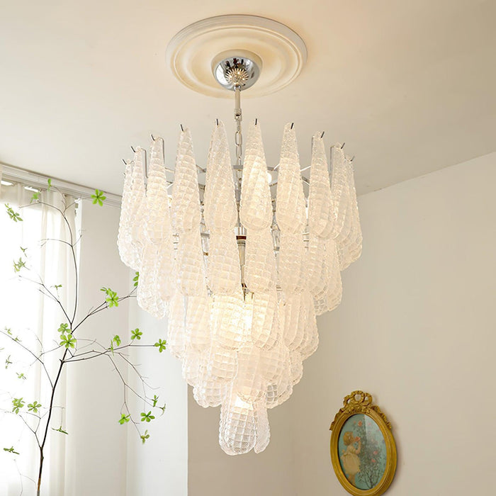 Grid Glass Waterfall Chandelier - DWHOME