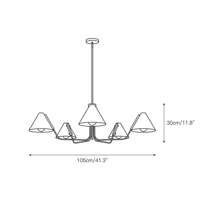 Grove Isle Chandelier-DWHOME