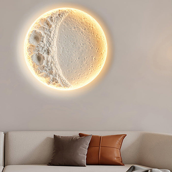 Gypsum Moon Wall Lamp-DWHOME
