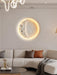 Gypsum Moon Wall Lamp-DWHOME