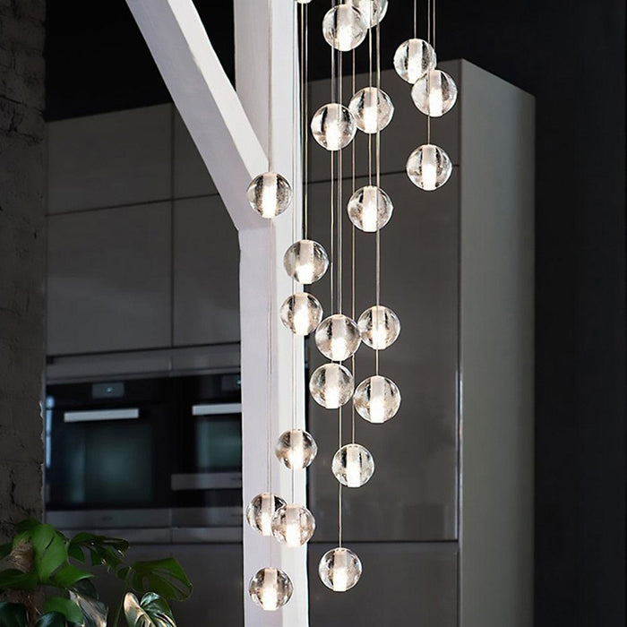 Modern Style Crystal Raindrops Chandelier.