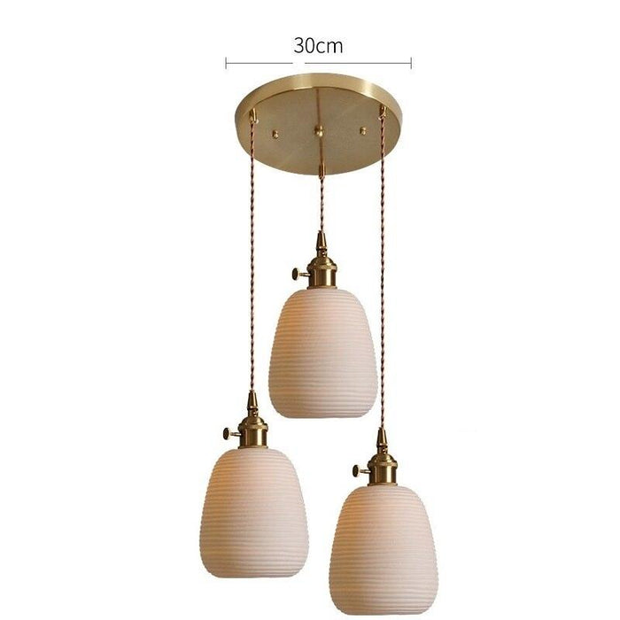Nordic Style Ceramic Hanging Pendant Light-DWHOME