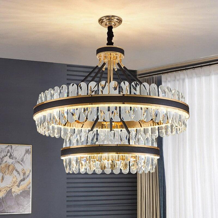 Postmodern Luxury Crystal Chandelier.