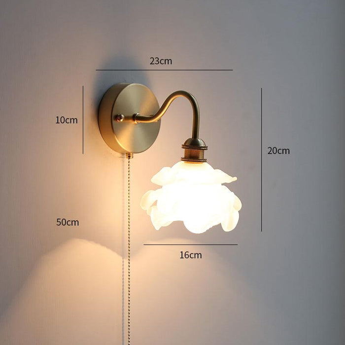 Modern Style Ceramic Pull Chain Wall Light - DWHOME