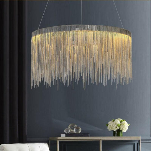 Modern Style Golden Drizzle Chandelier.