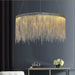 Modern Style Golden Drizzle Chandelier.